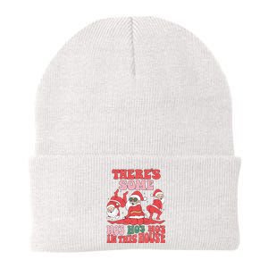 Theres Some Hos In This House Funny Twerk Santa Christmas Knit Cap Winter Beanie