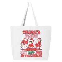 Theres Some Hos In This House Funny Twerk Santa Christmas 25L Jumbo Tote