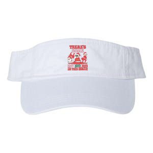 Theres Some Hos In This House Funny Twerk Santa Christmas Valucap Bio-Washed Visor