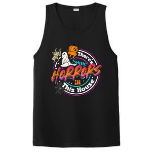 There's Some Horrors In This House Funny Humor Halloween PosiCharge Competitor Tank