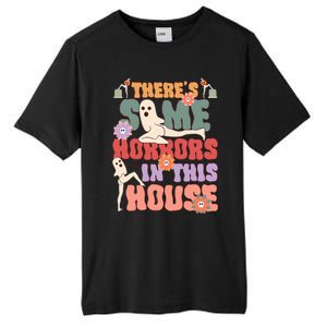 There's Some Horrors In This House Ghost Funny Halloween Tall Fusion ChromaSoft Performance T-Shirt