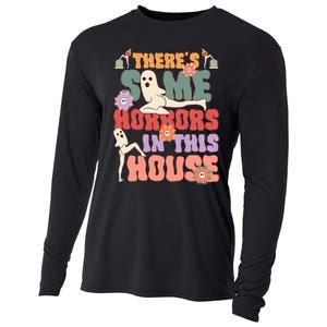 There's Some Horrors In This House Ghost Funny Halloween Cooling Performance Long Sleeve Crew