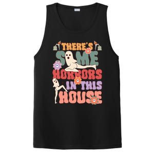 There's Some Horrors In This House Ghost Funny Halloween PosiCharge Competitor Tank