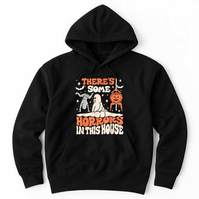 ThereS Some Horrors In This House Ghost Pumpkin Halloween Hoodie