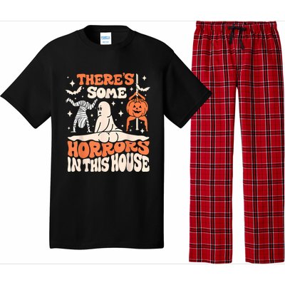 ThereS Some Horrors In This House Ghost Pumpkin Halloween Pajama Set