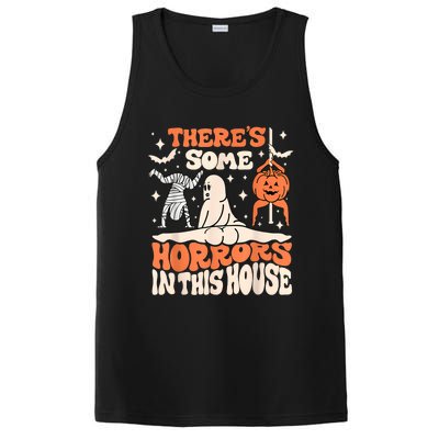 ThereS Some Horrors In This House Ghost Pumpkin Halloween PosiCharge Competitor Tank