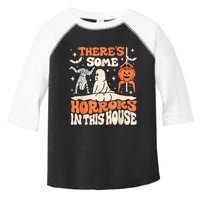 ThereS Some Horrors In This House Ghost Pumpkin Halloween Toddler Fine Jersey T-Shirt