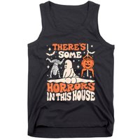 ThereS Some Horrors In This House Ghost Pumpkin Halloween Tank Top