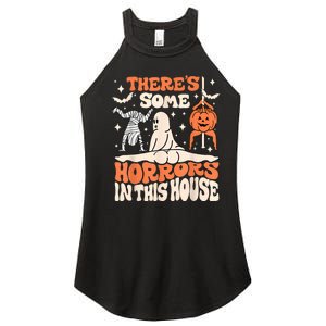 ThereS Some Horrors In This House Ghost Pumpkin Halloween Women's Perfect Tri Rocker Tank