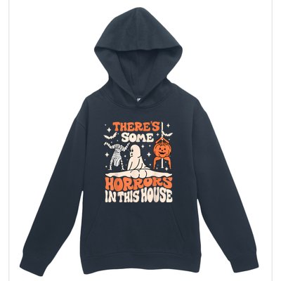 ThereS Some Horrors In This House Ghost Pumpkin Halloween Urban Pullover Hoodie