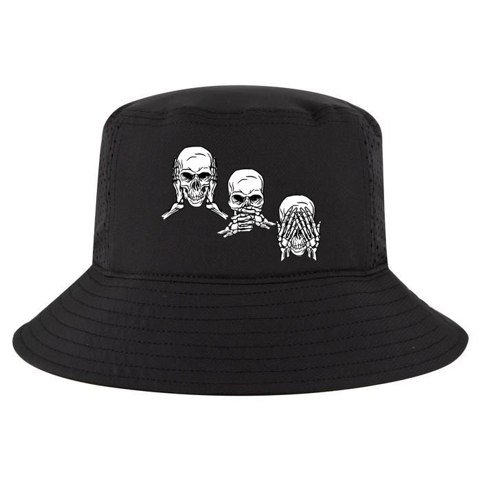 Three Skulls Head Cool Comfort Performance Bucket Hat