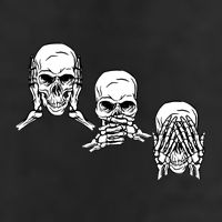 Three Skulls Head Cool Comfort Performance Bucket Hat