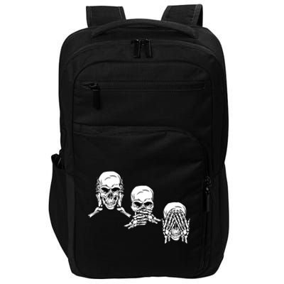 Three Skulls Head Impact Tech Backpack