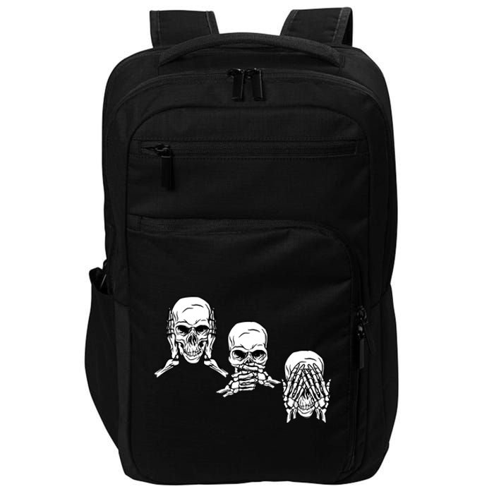 Three Skulls Head Impact Tech Backpack