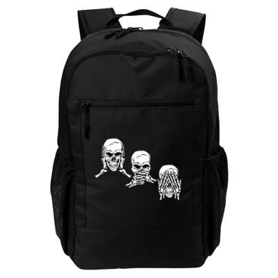 Three Skulls Head Daily Commute Backpack