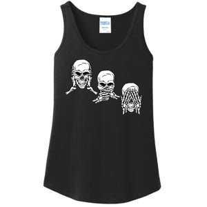 Three Skulls Head Ladies Essential Tank