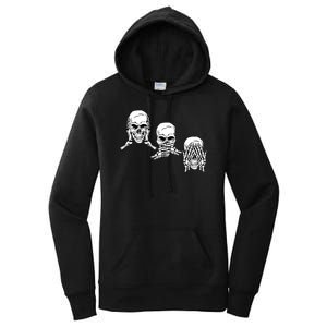 Three Skulls Head Women's Pullover Hoodie