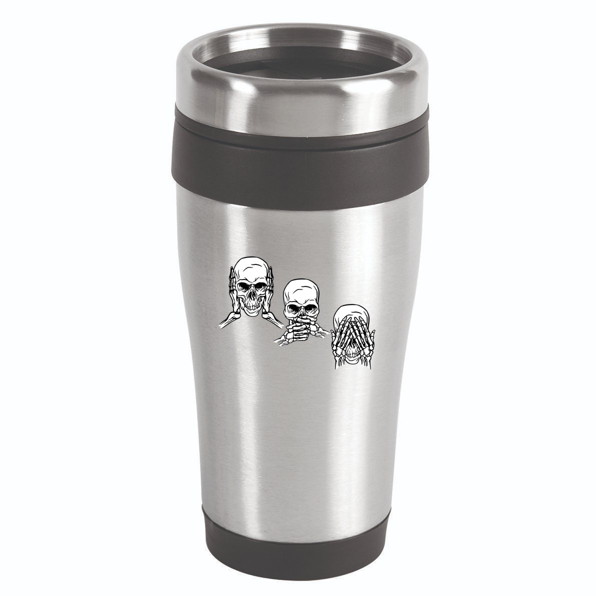 Three Skulls Head 16oz Travel Tumbler