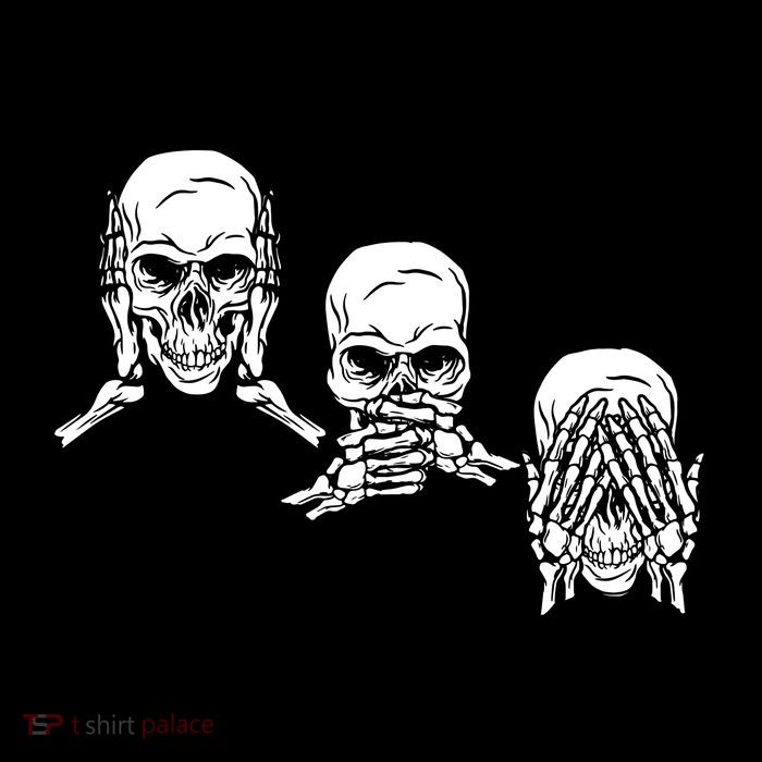 Three Skulls Head Cooling Performance Long Sleeve Crew