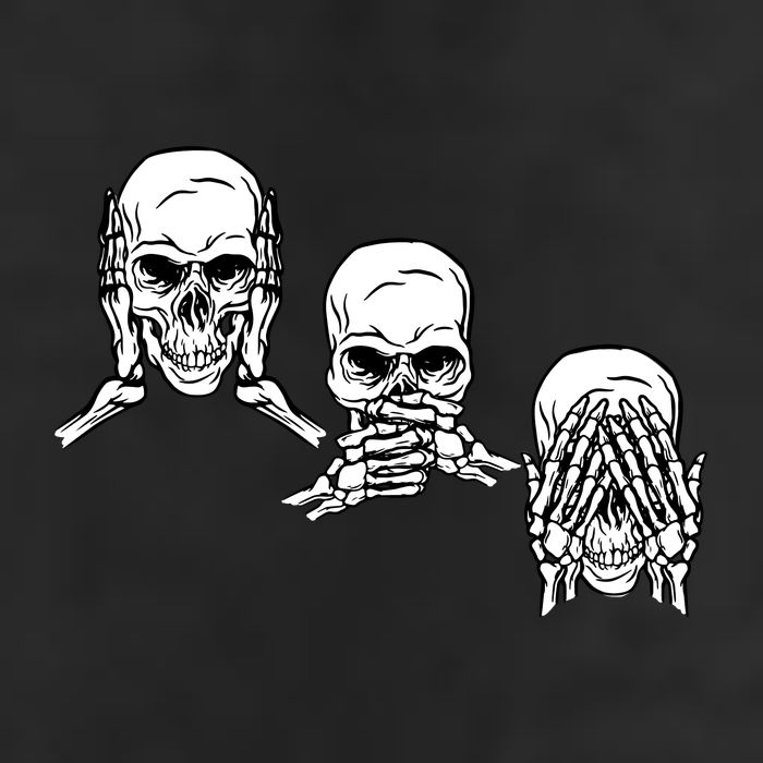 Three Skulls Head 25L Jumbo Tote