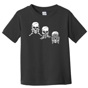 Three Skulls Head Toddler T-Shirt