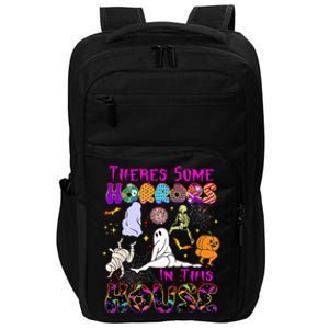 Theres Some Horrors In This House Ghost Pumpkin Halloween Impact Tech Backpack