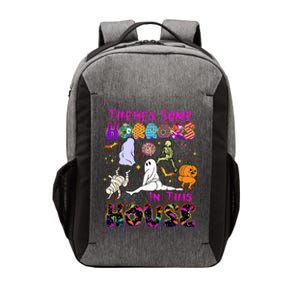 Theres Some Horrors In This House Ghost Pumpkin Halloween Vector Backpack