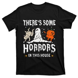 There's Some Horrors In This House Ghost Pumpkin Halloween T-Shirt