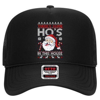 There's Some Ho's In This House Funny Santa Dirty Jokes Cute Gift Trucker Hat