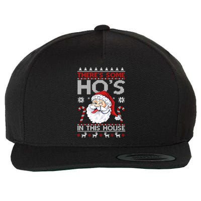 There's Some Ho's In This House Funny Santa Dirty Jokes Cute Gift Wool Snapback Cap