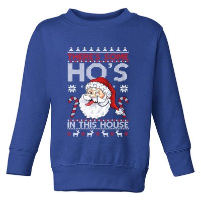 There's Some Ho's In This House Funny Santa Dirty Jokes Cute Gift Toddler Sweatshirt