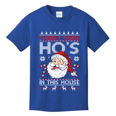 There's Some Ho's In This House Funny Santa Dirty Jokes Cute Gift Kids T-Shirt
