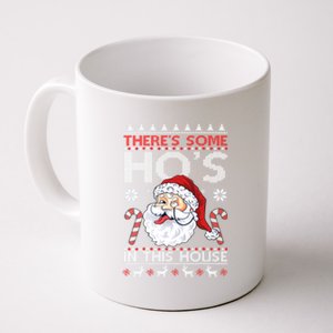 There's Some Ho's In This House Funny Santa Dirty Jokes Cute Gift Coffee Mug