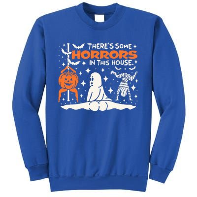 Theres Some Horrors In This House Ghost Pumpkin Halloween Sweatshirt