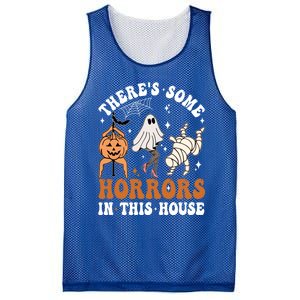 ThereS Some Horrors In This House Funny Ghost Halloween Funny Gift Mesh Reversible Basketball Jersey Tank