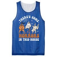 ThereS Some Horrors In This House Funny Ghost Halloween Funny Gift Mesh Reversible Basketball Jersey Tank