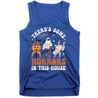 ThereS Some Horrors In This House Funny Ghost Halloween Funny Gift Tank Top