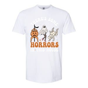 ThereS Some Horrors In This House Funny Ghost Halloween Funny Gift Softstyle CVC T-Shirt