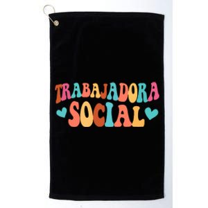 Trabajadora Social Heart Spanish Msw Chingona Platinum Collection Golf Towel