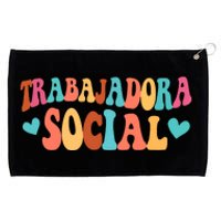 Trabajadora Social Heart Spanish Msw Chingona Grommeted Golf Towel