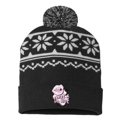 That's So Hot Lips USA-Made Snowflake Beanie