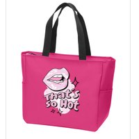 That's So Hot Lips Zip Tote Bag