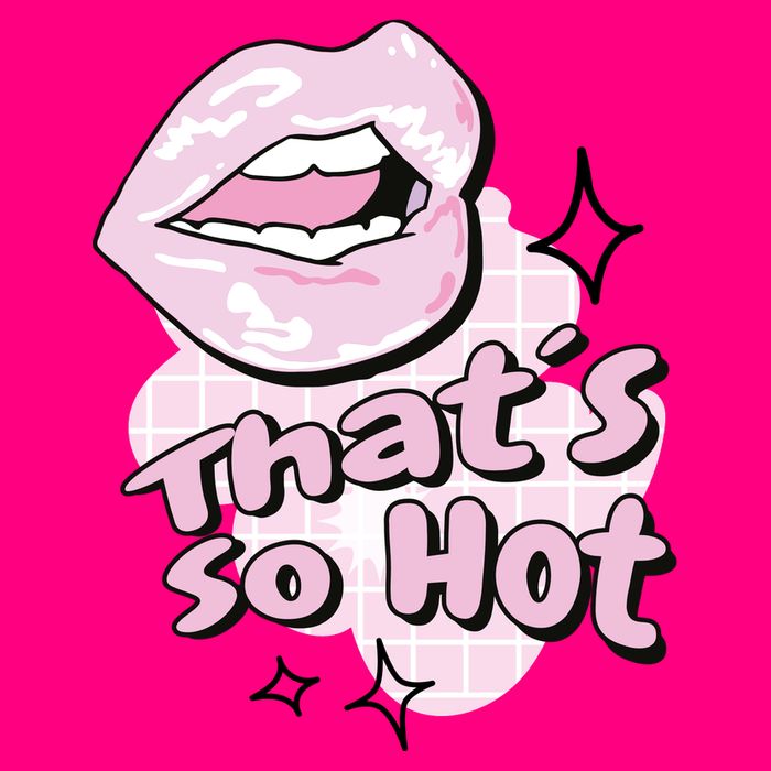 That's So Hot Lips Zip Tote Bag