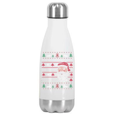 ThereS Some HoS In This House Funny Christmas Santa Adult Gift Stainless Steel Insulated Water Bottle