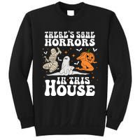 Theres Some Horrors In This House Halloween Dancing Ghost Pumpkin Mummy Sweatshirt