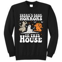 Theres Some Horrors In This House Halloween Dancing Ghost Pumpkin Mummy Tall Sweatshirt