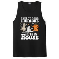 Theres Some Horrors In This House Halloween Dancing Ghost Pumpkin Mummy PosiCharge Competitor Tank