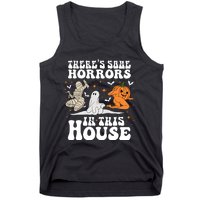 Theres Some Horrors In This House Halloween Dancing Ghost Pumpkin Mummy Tank Top