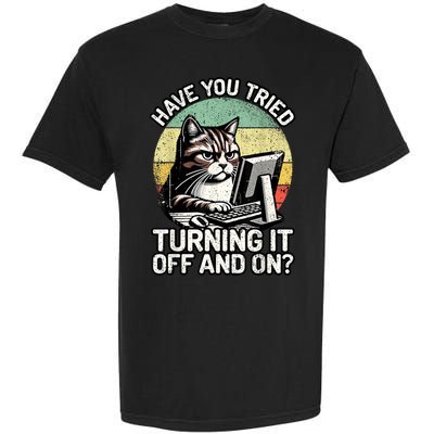 Tech Support Humor I Cat Tech Engineer I Computer It Guy Comfort Colors T-Shirt