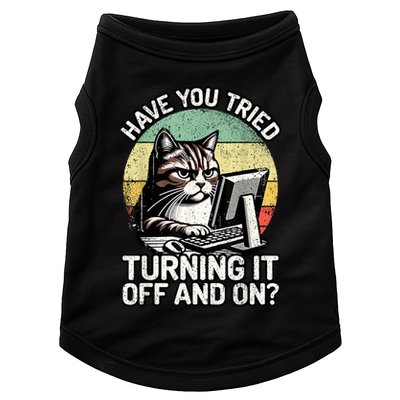 Tech Support Humor I Cat Tech Engineer I Computer It Guy Doggie Tank